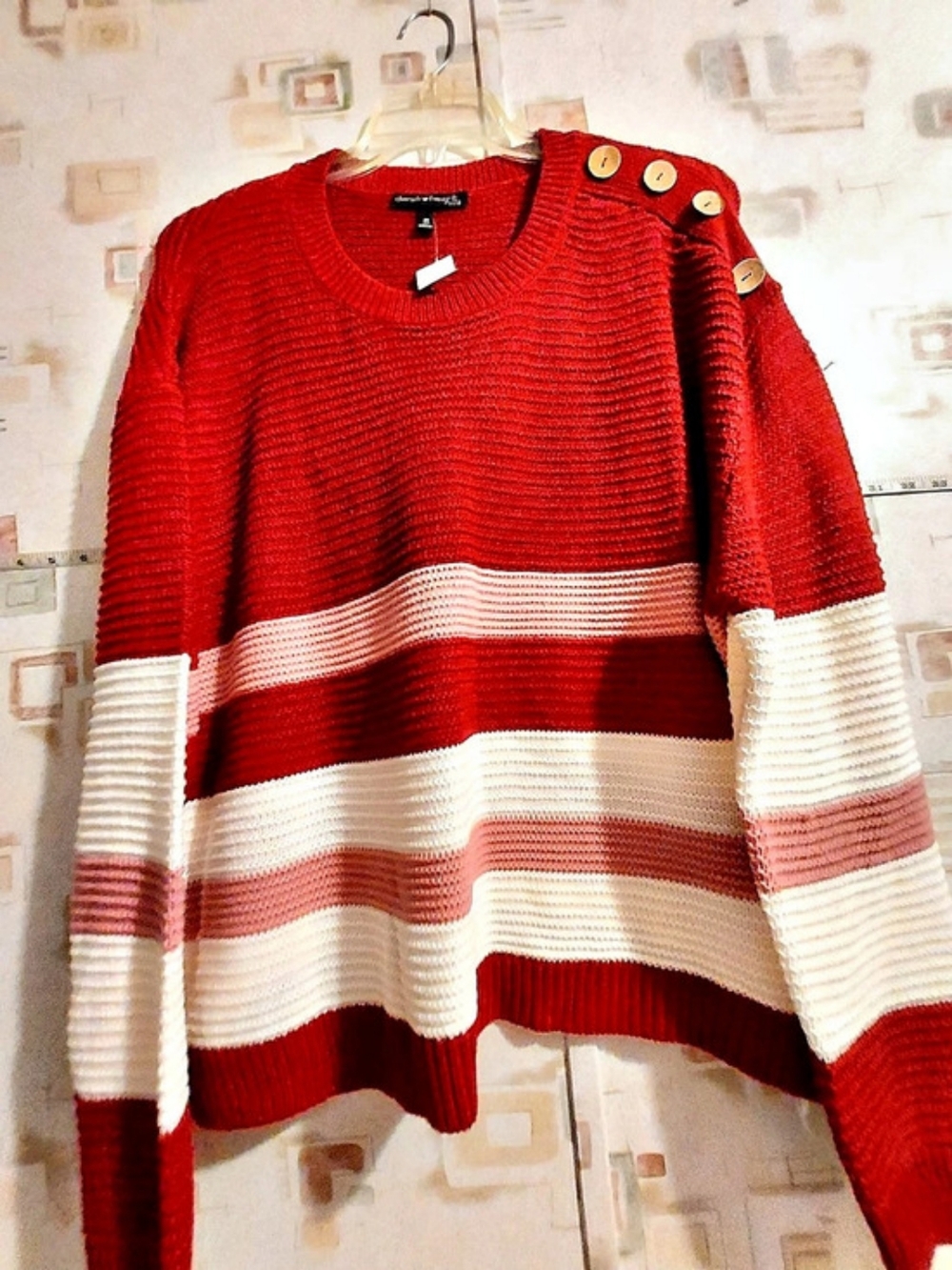 derek heart Striped Sweater Size 3X NWT